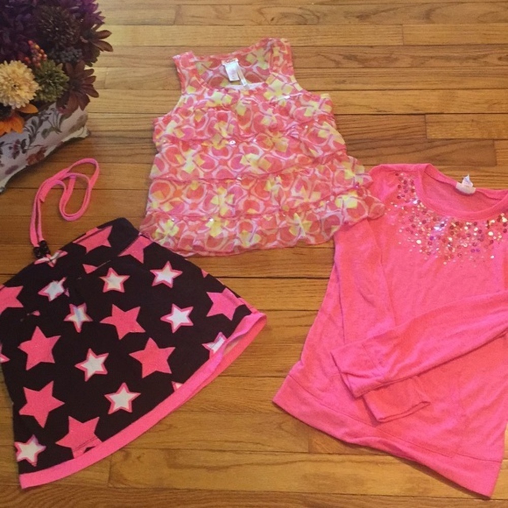 💕Lot of Justice Girls Size 8‎ Tops 💕